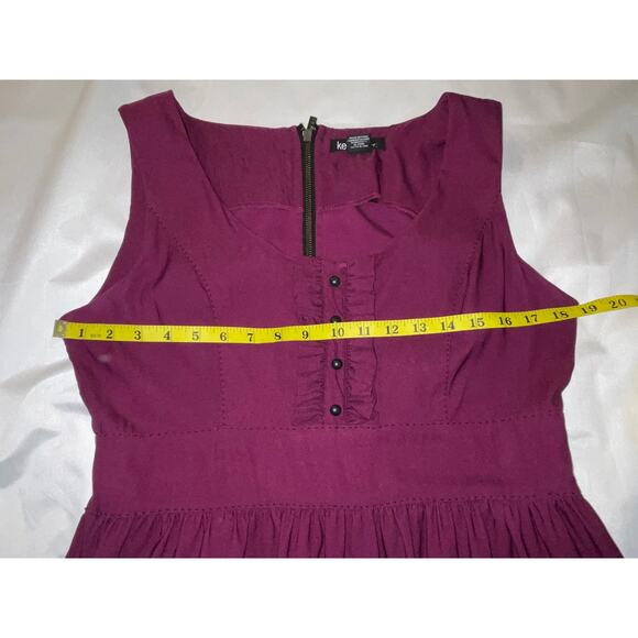 Kensie Magenta Dress - Size L - Fun Fit & Flare Design - Picture 5 of 11